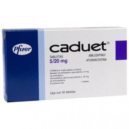 Caduet amlodipine 5/20 mg 30 Tabs