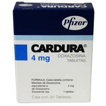 Cardura doxazosin 4 mg 20 Tabs