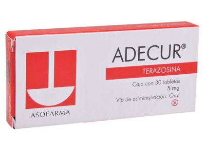 Hytrin Adecur Terazosin 5 mg 30 Tabs