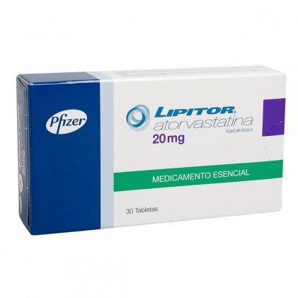 Lipitor Atorvastatin 20 mg 30 Tabs