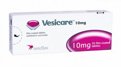 Vesicare Solifenacin 10 mg 30 Tabs